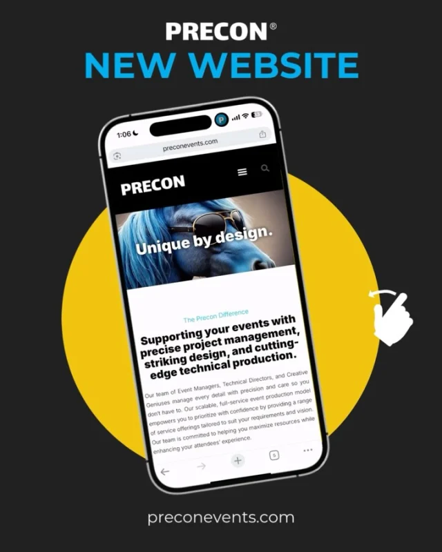 ➡️ Swipe and see a glimpse of out our new & upgraded Precon website! Shoutout to our creative team who conceptualized a new layout & our very first company mascot.  Whats’s your spirit animal? At Precon, it’s the Preconicorn 🦄  🔗Link is in our bio or @ preconevents.com